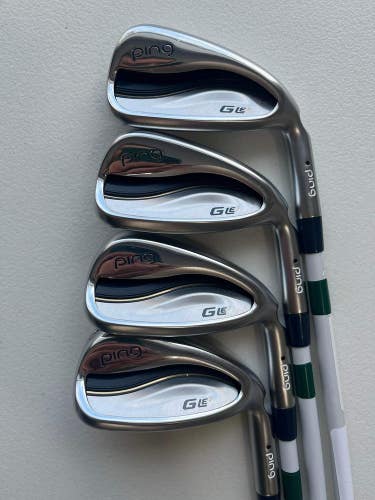 Ping G LE 3 Iron Set 7-PW Black Dot ULT 250 Ladies Flex +1/4 NICE