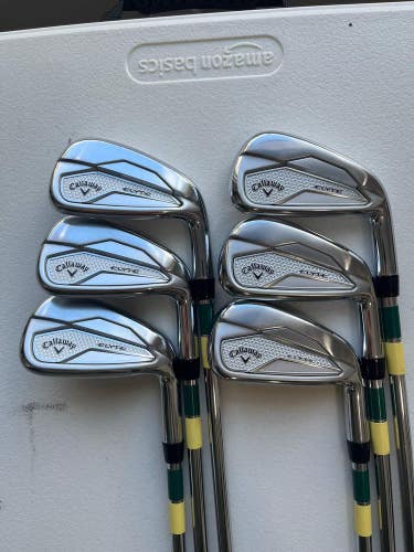 Callaway Elyte Iron Set 5-PW Vector 90g Stiff Flex Standard NICE