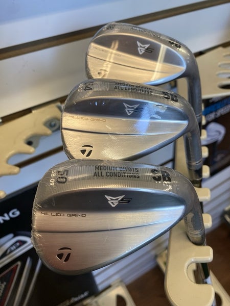 New Taylor Made MG5 Satin Wedge Set 50 , 54 , 58 Deg Dynamic Gold Tour Issue 115