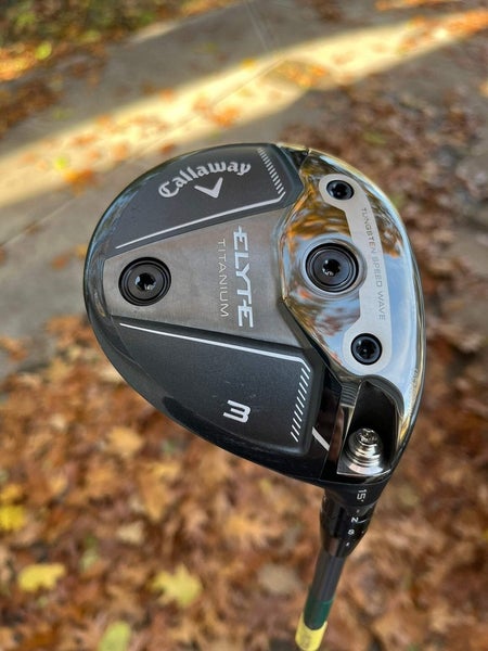 Callaway Elyte Ti Titanium 3-Wood 15 Denali 70g Stiff Flex 43 +HC NICE