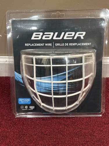 Bauer RPNME White Replacement Goalie cage (New) Item#ARWH