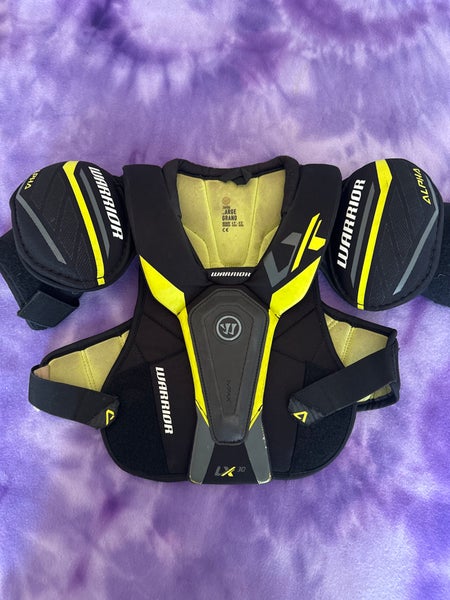 Large Junior Warrior ALPHA LX 30 Shoulder Pads (Used)