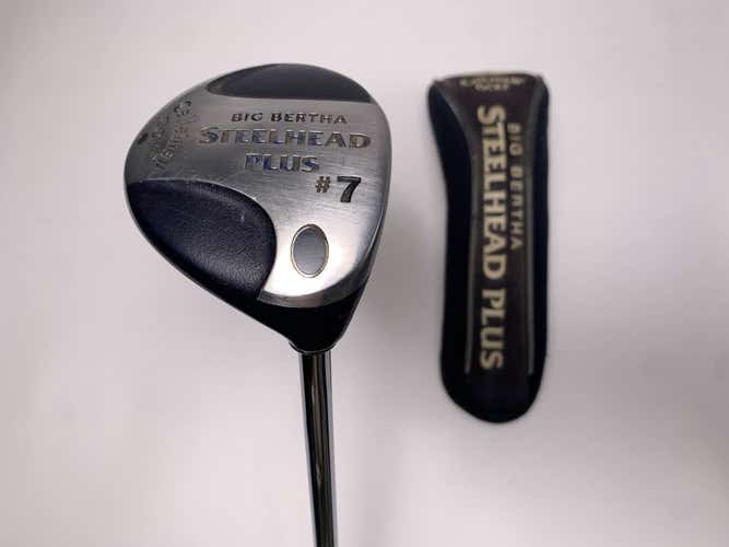 Callaway Steelhead Plus 7 Fairway Wood 21* Regular Steel Mens RH HC Midsize Grip