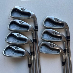 Taylormade R7 XD Iron Set 3-PW (no 8 iron) Stiff Flex +1/2 NICE