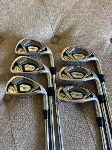 Callaway Rogue CF18 Iron Set 5-PW Steel Shaft Regular Flex STD NICE