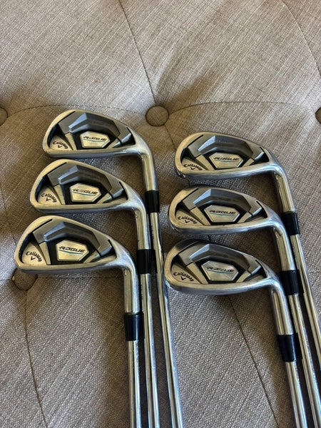 Callaway Rogue CF18 Iron Set 5-PW Steel Shaft Regular Flex STD NICE