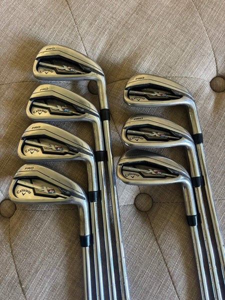 Callaway XR Pro Iron Set 4-PW KBS Tour V 90g Stiff Flex STD READ