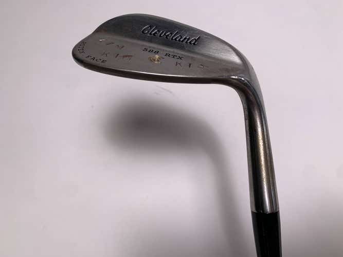 Cleveland 588 RTX Satin Chrome Raw Gap Wedge GW 52* 10 DG S400 Stiff Mens RH
