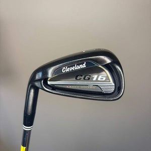 Cleveland CG16 Black Pearl 7-Iron 31 Traction 85 Stiff Flex Lefty 37.25 NICE