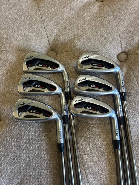 Ping G410 Iron Set 5-PW Green Dot Recoil Smac Wrap ES Regular Flex +1/4 NICE