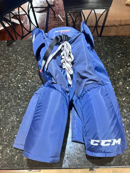 Men's Senior Large NAVY CCM JetSpeed FT370 Hockey Pants (New)