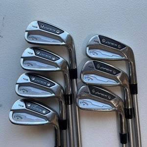 Callaway 2024 Apex TCB Iron Set 4-PW KBS C-Taper 125 S+ Stiff Flex Standard NICE