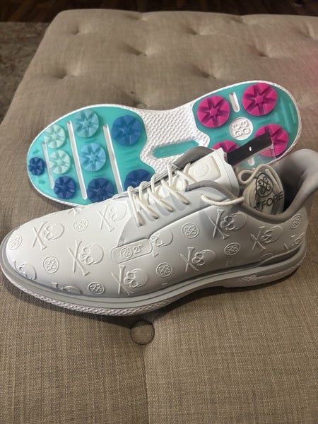 G/Fore Men’s GALLIVAN2R Embossed Skull & Tees Golf Shoe White Size 11 NEW