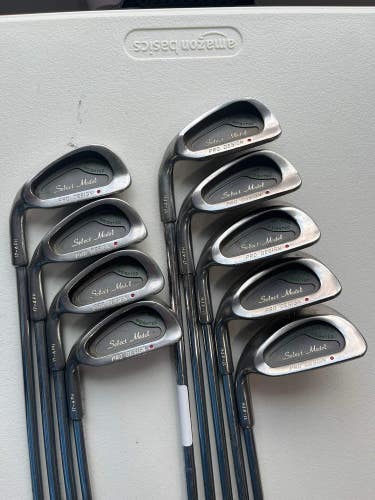 Select Model Pro Design Iron Set 3-PW, SW Dynalite Stiff Flex Lefty Standard