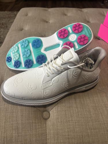 G/Fore Men’s GALLIVAN2R Embossed Skull & Tees Golf Shoe White Size 12 NEW