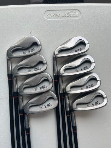 KZG PFT Iron Set 4-GW Harrison Star Plus Regular Flex Lefty +1/4 NICE