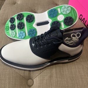 G/Fore Men’s GALLIVAN2R Saddle Golf Shoe White/Twilight Size 11.5 NEW