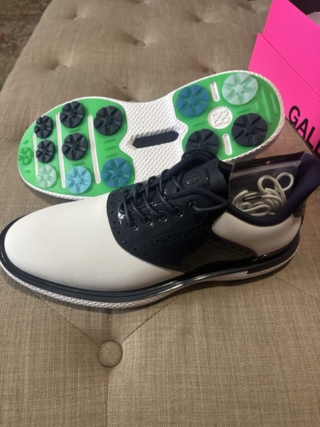 G/Fore Men’s GALLIVAN2R Saddle Golf Shoe White/Twilight Size 11.5 NEW
