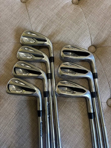 Titleist 718 AP1 Iron Set 4-PW AMT White X100 Extra Stiff Flex STD NICE