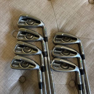 Ping 2016 G Iron Set 4-PW Green Dot CFS Distance Extra Stiff Flex +1/2 NICE