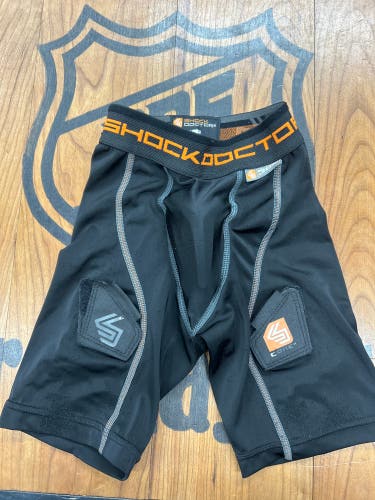 Used Shock Doctor Compression Jock Shorts w/cup Boys x-small