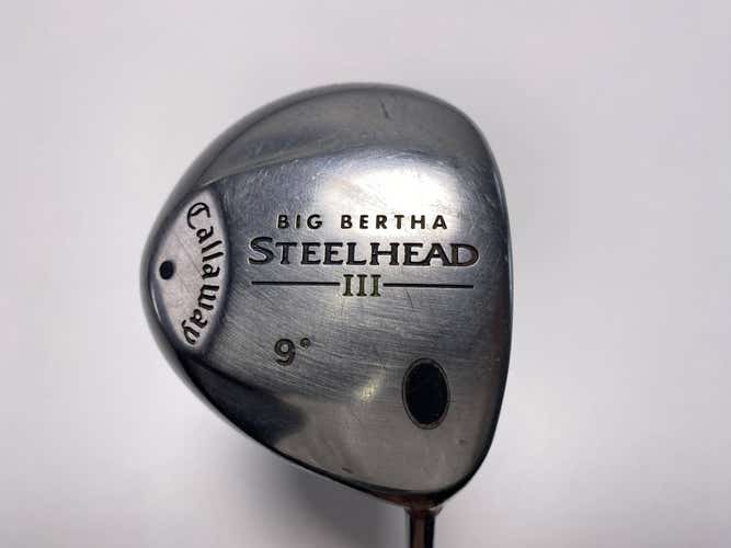 Callaway Steelhead III Driver 9* Steelhead III Uniflex Steel Mens RH