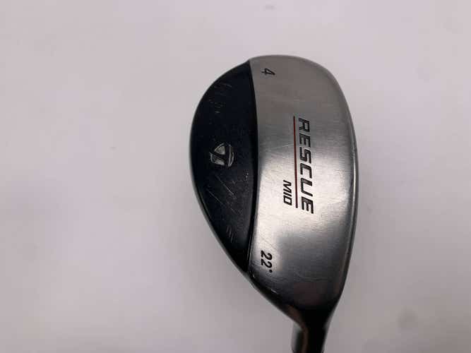 TaylorMade Rescue Mid 4 Hybrid 22* Stiff Graphite Mens RH