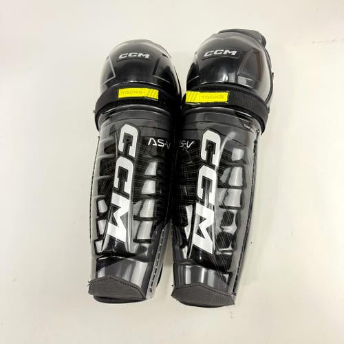 Brand New CCM AS-V Shin Pads - Senior 16" - #191520442576