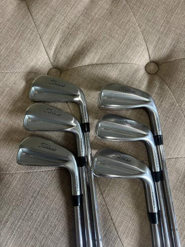 Titleist 2023 T100 Iron Set 5-PW AMT White X100 Extra Stiff Flex +3/4 NICE