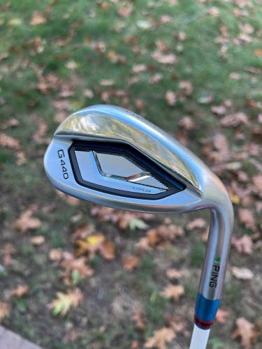 Ping G440 Sand Wedge 56 Green Dot Raijin 85 Stiff Flex 35.5 NICE