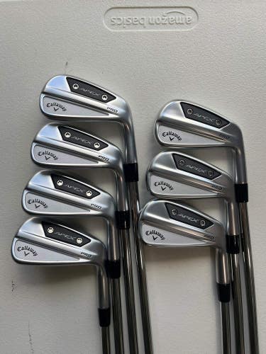 Callaway Apex Pro 24 Iron Set 4-PW 950 GH Neo Stiff Flex Standard MINT