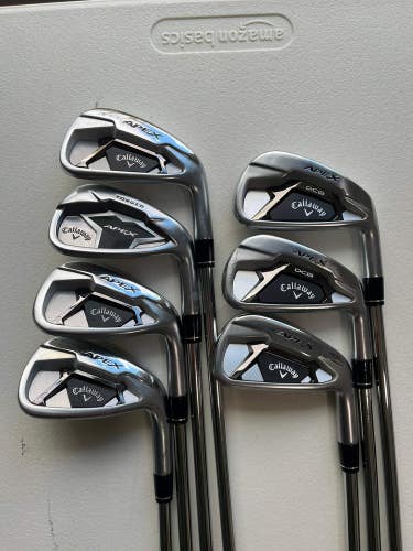 Callaway Apex DCB 21 Combo Iron Set 4-PW Elevate 95 Stiff Flex Standard READ