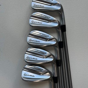 Taylormade P790 2019 Iron Set 6-PW Steelfiber i125 CW Stiff Flex +1.25 NICE