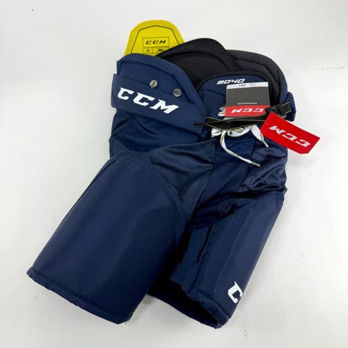 New CCM Navy Tacks 9040 Pants | Senior S | #191520263713