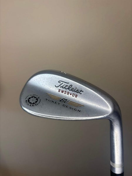 Titleist Vokey Spin Milled Lob Wedge 58 / 8 S200 Stiff Flex 35