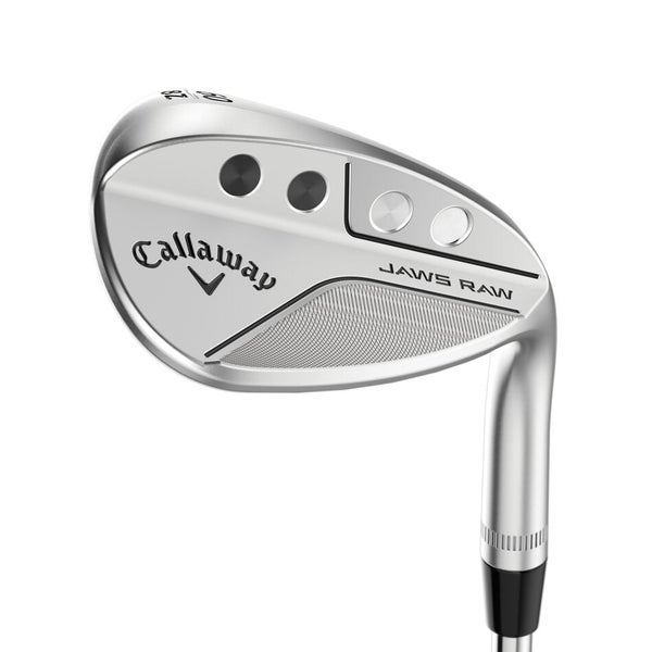 CALLAWAY 2023 JAWS RAW CHROME FULL FACE LOB WEDGE 60°-10° (BOUNCE) S GRIND STEEL WEDGE FLEX STANDAR