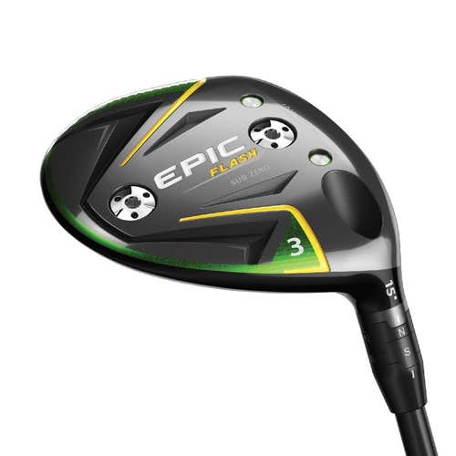 LEFT HANDED CALLAWAY EPIC FLASH SZ FAIRWAY FAIRWAY - 15° GRAPHITE 6.0 STANDARD PROJECT X HZRDUS SMO