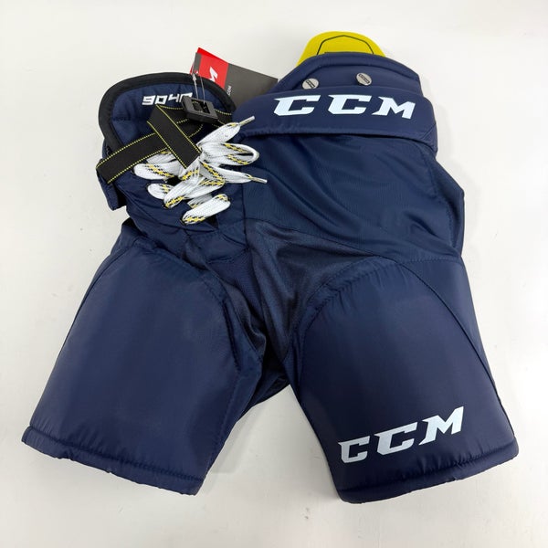 New CCM Navy Tacks 9040 Pants | Junior XS | #191520737634