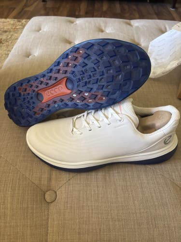 ECCO Golf Lt1 Men’s Golf Shoes White Size 10-10.5 NEW