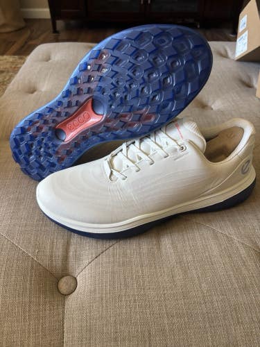 ECCO Golf Lt1 Men’s Golf Shoes White Size 11-11.5 NEW