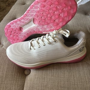 ECCO Golf Lt1 Hybrid Women’s Golf Shoes White Size 9-9.5 NEW