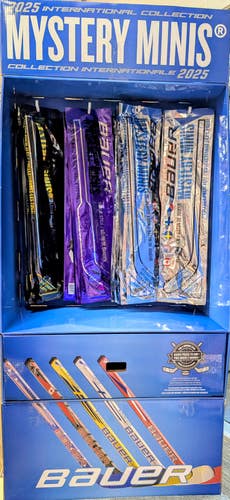 2025 BAUER Mystery Minis International Sticks New Unopened In Bag LFT, RHT