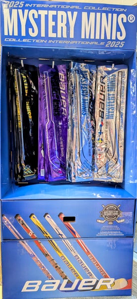 2025 BAUER Mystery Minis International Sticks New Unopened In Bag LFT, RHT