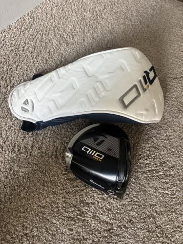 Taylormade Qi10 Max 10.5° Tour Issue Driver HEAD ONLY +HC NICE