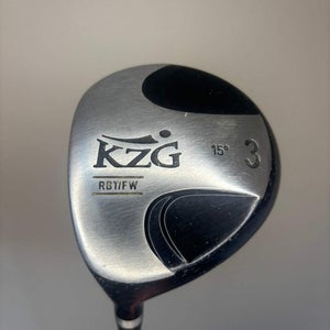 KZG RBT FW 3-Wood 15 Graphite Shaft Stiff Flex Lefty 43