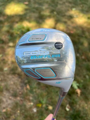 Cobra Baffler T-Rail+ Ladies 3-Wood 18 Graphite Design Ladies Flex 41.75 NICE