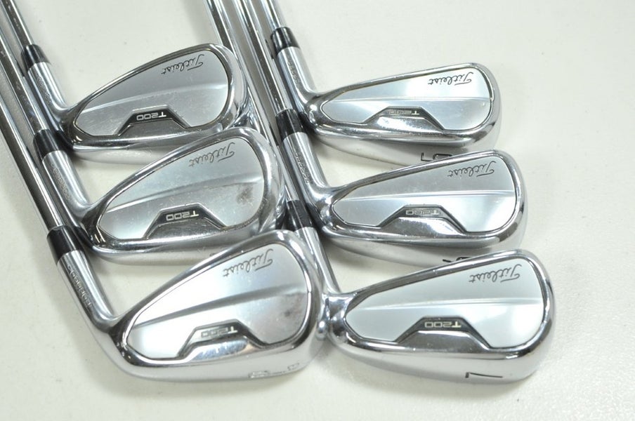 Titleist T200 2021 5-PW Iron Set Regular Flex RH AMT Black R300 Steel # 205612