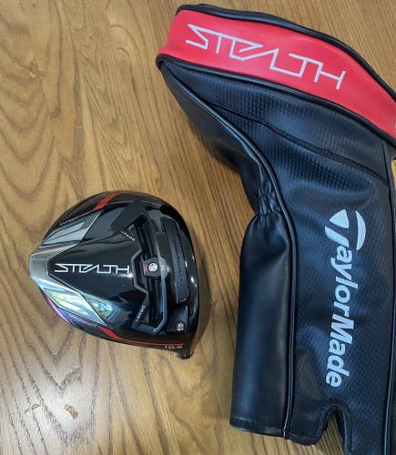 Tour Issue Taylormade Stealth Plus Driver Head Only 10.5° W/ Headcover NICE