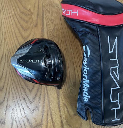 Tour Issue Taylormade Stealth Plus Driver Head Only 9° W/ Headcover NICE