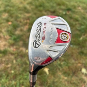 Taylormade Burner Rescue 3 Hybrid 19 Reax 65 Regular Flex Lefty 40.25 NICE